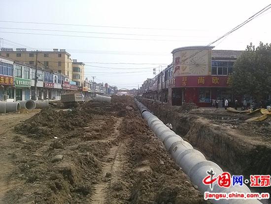 沭阳县：县级财政投入1500万元改造新河镇区两条道路