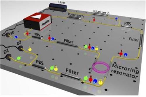 科学家首次在集成光子芯片上产生偏振纠缠光子