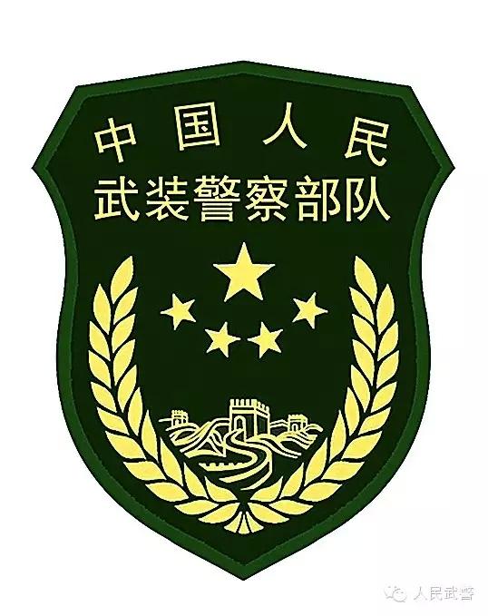 高清:武警部队统一更换新式标志服饰