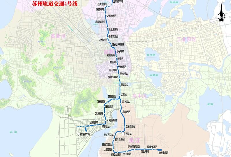 区领导考察地铁4号线吴江段建设情况 让市民早日享受便利