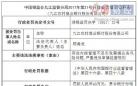 因内控管理不足引发票据业务风险 九江农村商业银行被罚40万