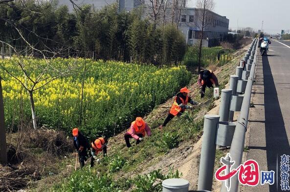 靖江公路站修理干线路肩边坡稳定路况