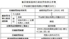 平安银行重庆分行遭银监处罚 违法借贷搭售