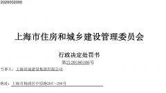 上海培成建设集团有限公司因存在安全生产隐患被处罚