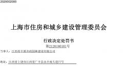 江西省丰溪市政园林建设有限公司违反安全生产相关规定被罚