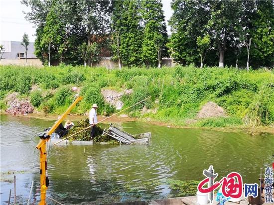 戴南镇北孙村水上保洁队清理河道机械化―― “土洋结合”将水中垃圾“一网打尽”