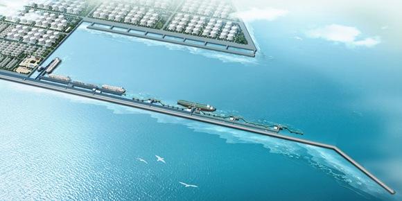 盛虹炼化码头工程在连云港开工 总投资26.8亿元将建江苏首个30万吨级原油泊位