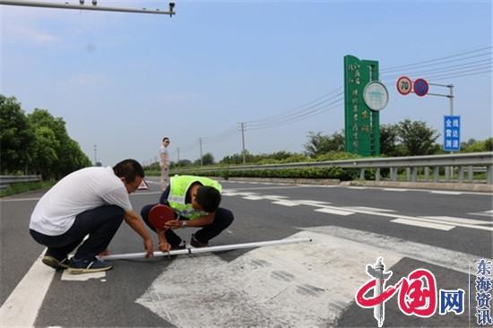 靖江公路站及时对G345车辙病害进行维修养护