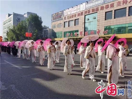 兴化市戴南镇民俗文化游园活动安保用上无人机