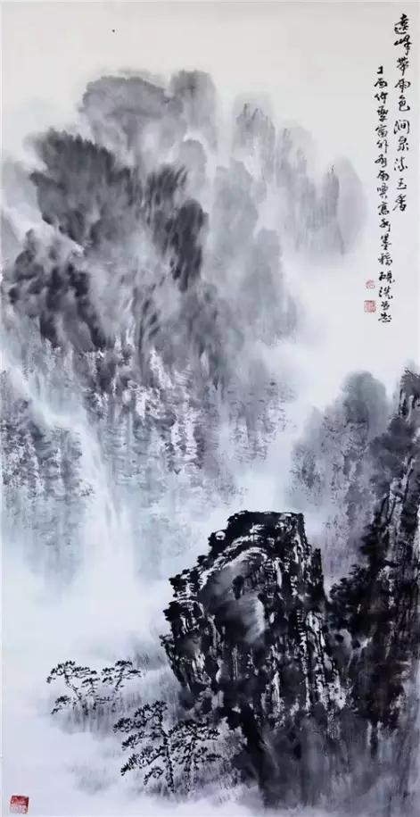 中国山水画名家石砚洗艺术赏析