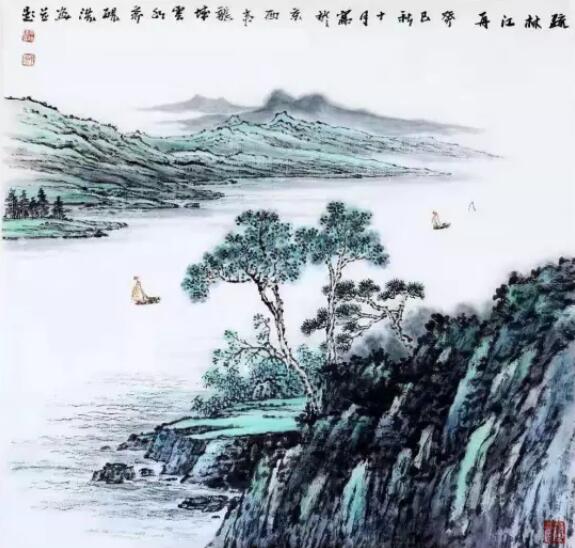中国山水画名家石砚洗艺术赏析