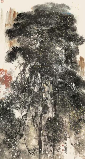 以松柏之心绘生命之树：品著名画家禹化兴苍松艺术