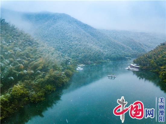 天目湖三月飞雪 独特春日雪景美如画