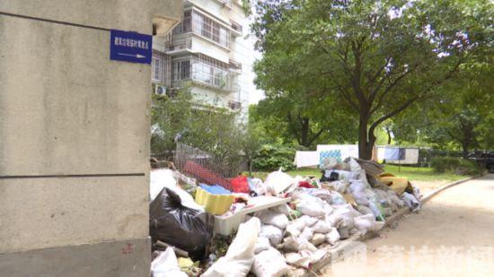 南京市鼓楼区月光广场绿地成垃圾堆场