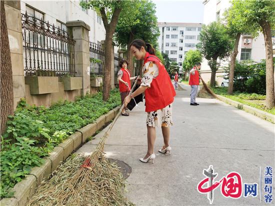 句容市图书馆党员进小区 志愿服务暖人心