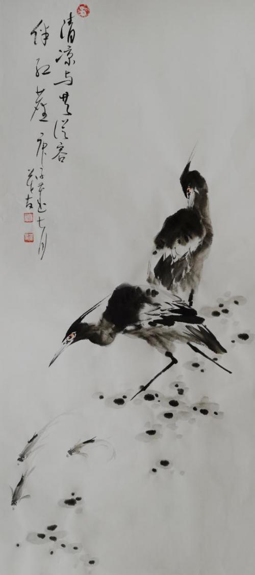 清凉和风——庚子年蔡茂友水墨花鸟作品欣赏