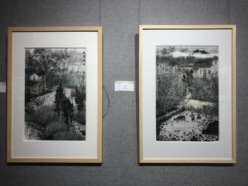 “静听乡音——叶其嘉何婉薇中国画作品展”开幕式隆重开幕