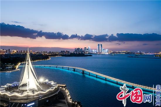 夜漾金鸡湖 彰显城市魅力 金鸡湖景区获评苏州最美夜间景区