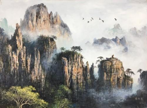 当代写实风景油画之父陈庆珠作品四年升值近10倍
