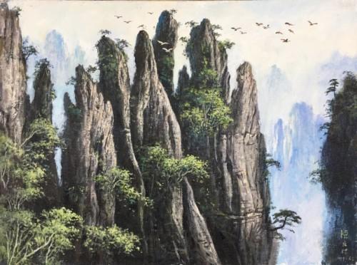 当代写实风景油画之父陈庆珠作品四年升值近10倍