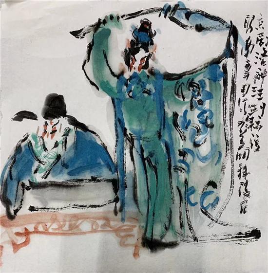 段昭南戏画栏目《更俗洛神》：京剧《洛神》