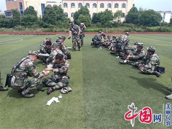 句容市后白镇人武部组织基干民兵岗位“大练兵”