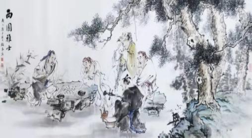 “诗意雨花”书画名家作品展开幕