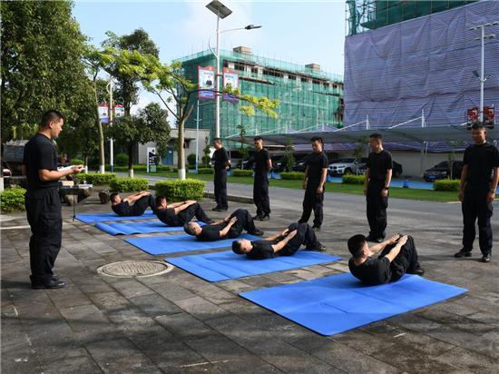 活力警营、青春同行-云南总站芒市机场边检站开展全民健身日系列活动