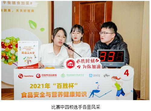 2021年“百胜杯”大学生竞赛黑龙江省分站赛成功举办