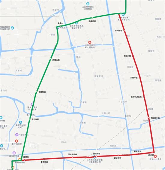 4月18日起 姜堰公交807、830路线路调整走向