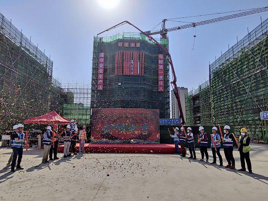 安徽省灵璧县第十小学项目迎来主体结构全面封顶