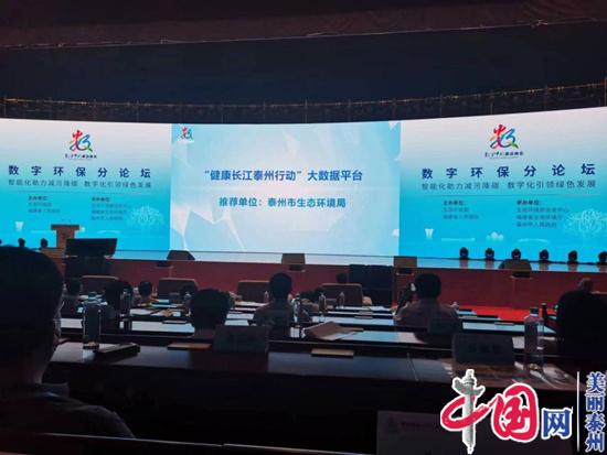 全国优秀!泰州市生态环境局在第五届数字中国建设峰会上获奖!