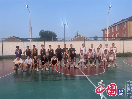 兴化市大邹镇开展“喜迎二十大，奋斗新征程”——助力省运篮球友谊赛