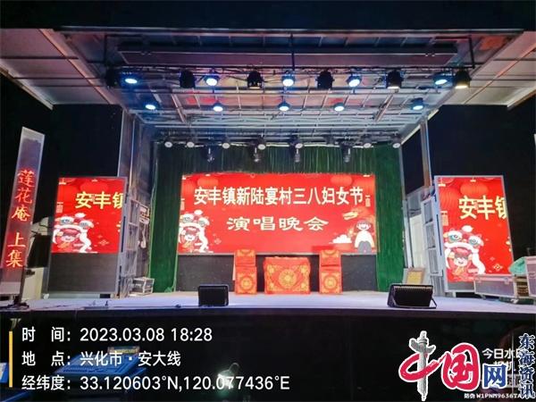兴化市安丰镇：志愿者送戏下乡 共庆“三八”妇女节