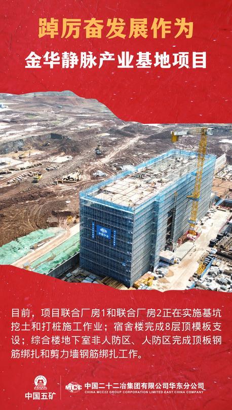铆足干劲争春早 中国二十二冶集团华东公司在建重点项目跑出“加速度”