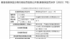 交通银行秦皇岛分行被罚 案件迟报严重违反审慎经营