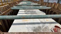 福海街道蚝业路综合整治工程项目雨水箱涵首段浇筑完成