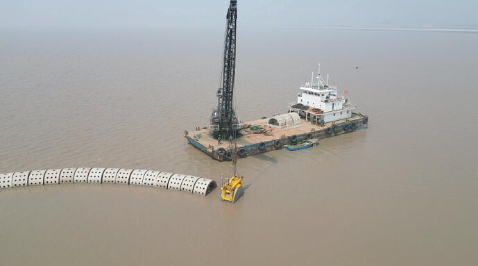 三航局临港海洋修复项目水上施工全面完成