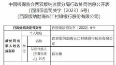 西双版纳勐海长江村镇银行被罚 大股东为武汉农商行