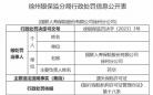 国联人寿徐州分公司被罚 遗失保险许可证