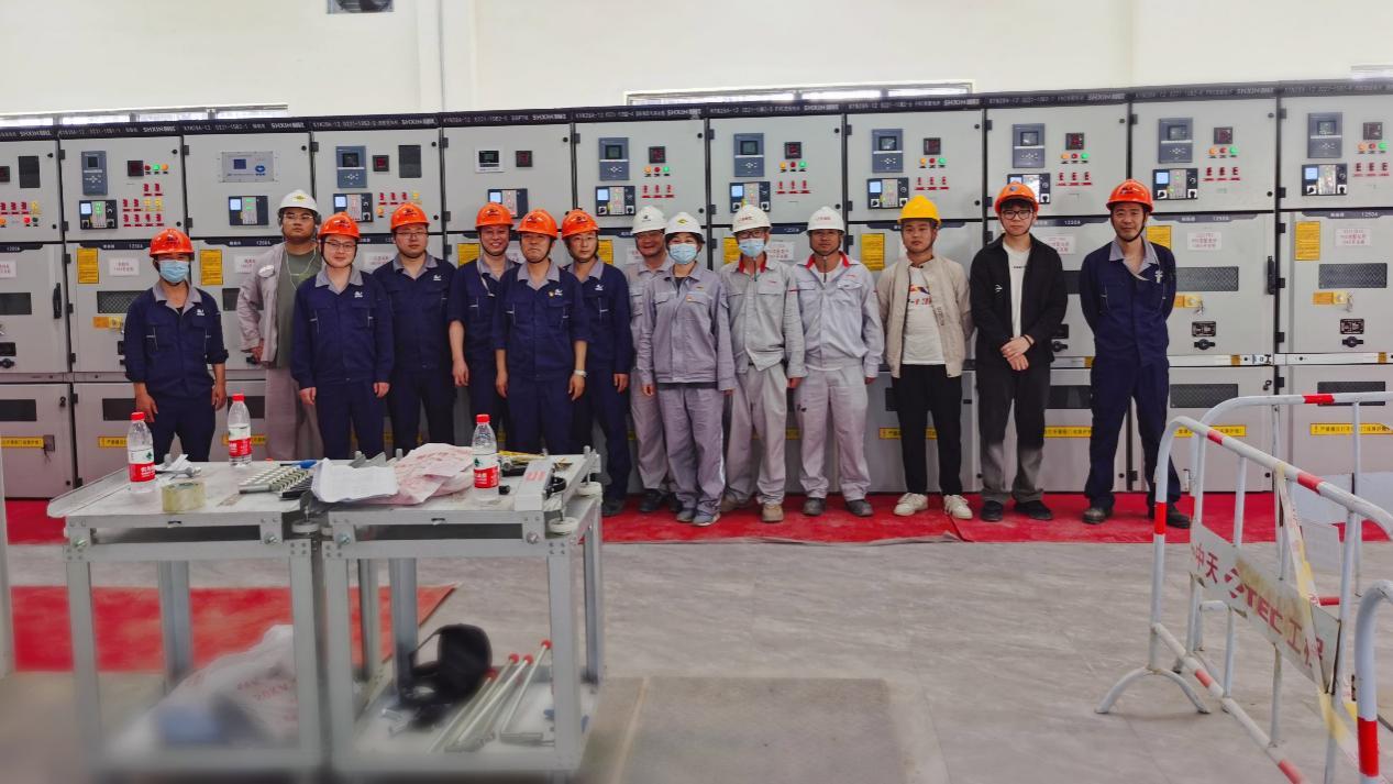 中国化学成达公司浙江镇洋乙烯基新材料项目配电室一次受电成功