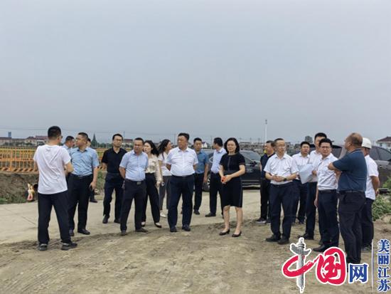 泰州市交通运输局领导调研北沿江高铁姜堰段建设情况