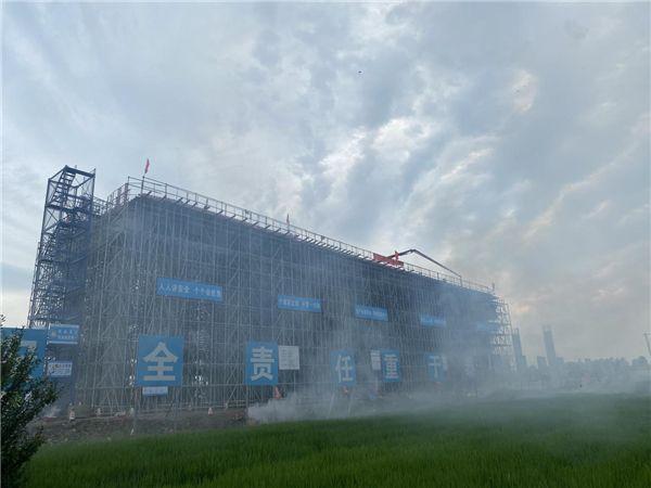 湖北省“产品卓越”工程首联现浇箱梁浇筑成功