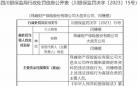 珠峰保险大邑支公司违法被罚 编制虚假财务资料