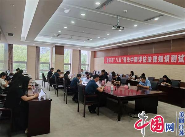 江苏省“八五”普法中期评估组来淮安开展实地评估工作