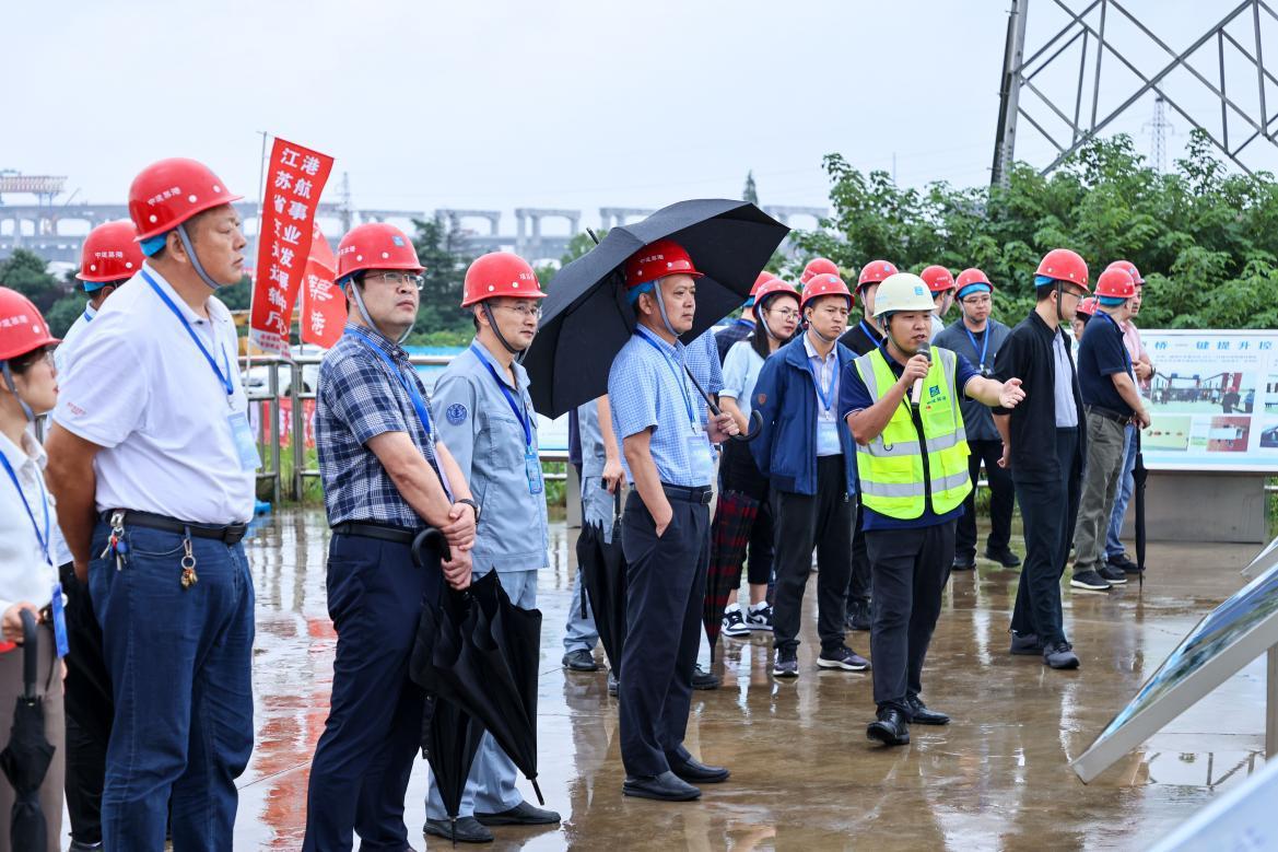 江苏省港航系统航道工程“平安百年品质工程”建设观摩交流会在魏村枢纽项目顺