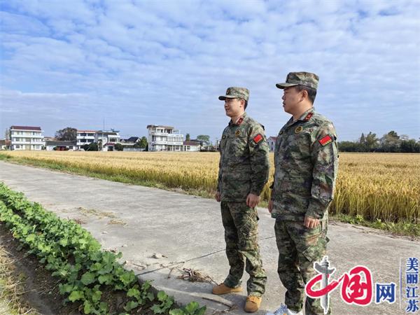 南通市西亭镇：基干民兵齐上阵 秸秆禁烧护蓝天