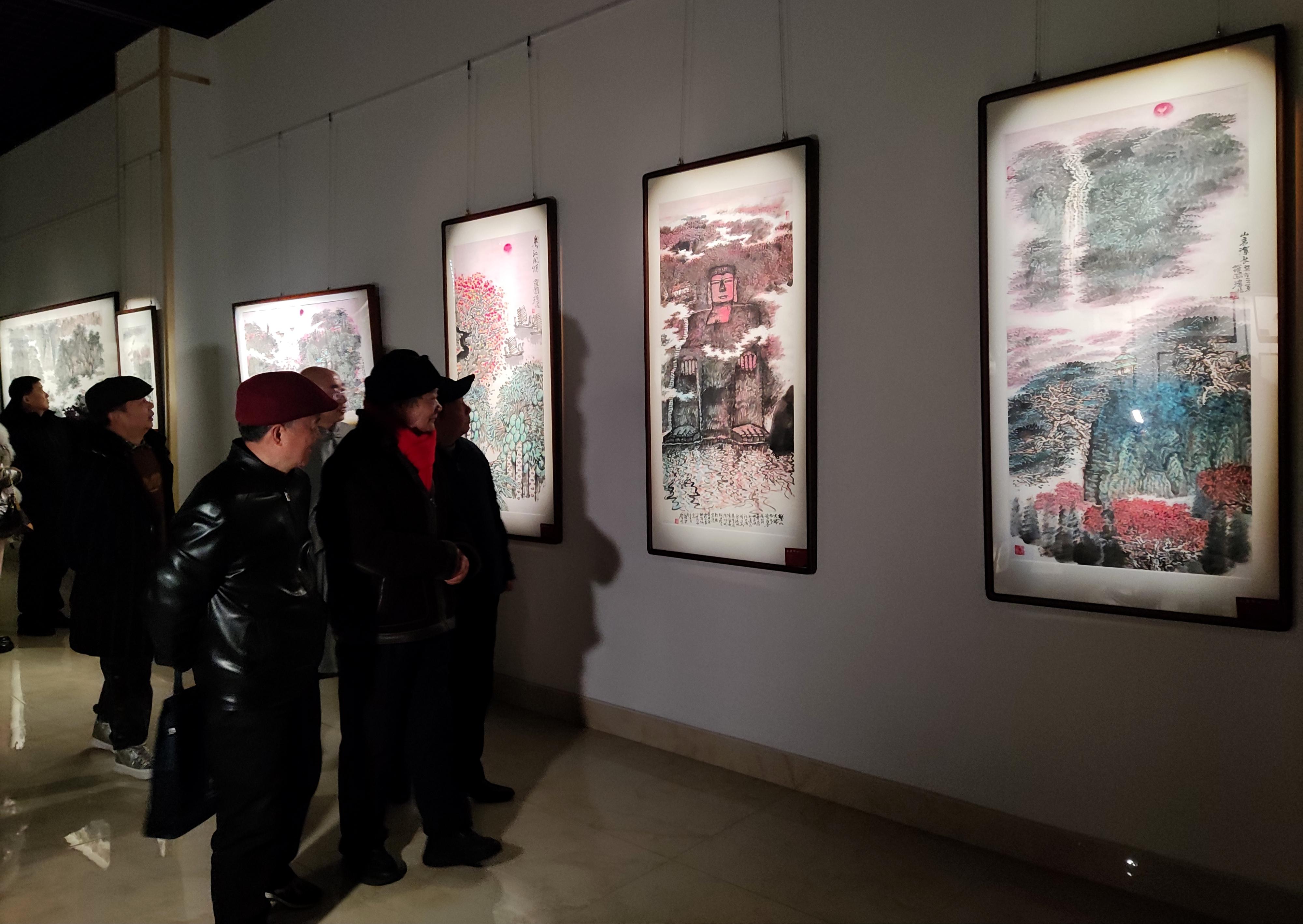 “水墨印心”罗国玮中国画作品展在南京天印山美术馆举行