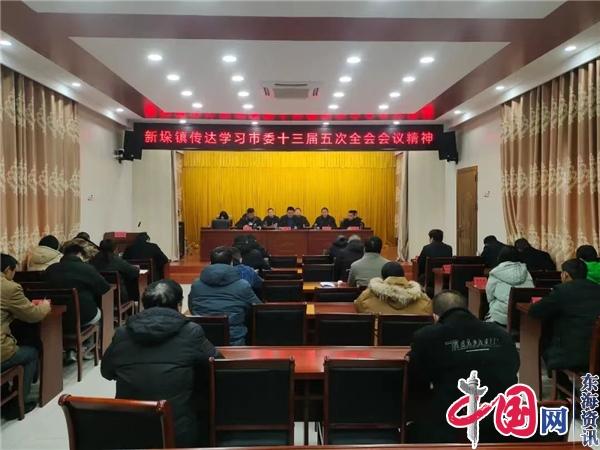 兴化市新垛镇传达学习市委十三届五次全会精神