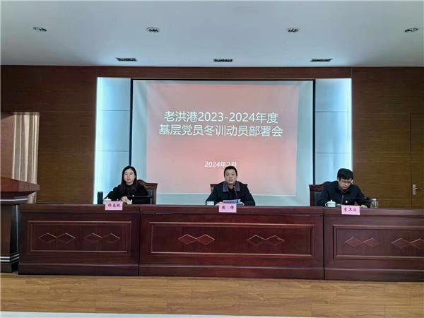 南通老洪港召开2023-2024年度基层党员冬训动员部署会